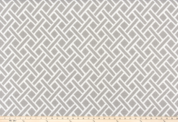 Outdoor Fabric - Eastwood Grey Luxe Polyester Fabric By Premier Prints