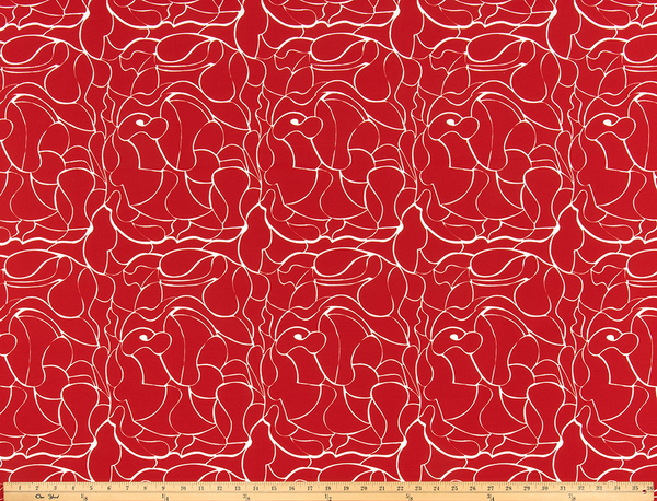 Outdoor Fabric - Jager Rojo  By Premier Prints