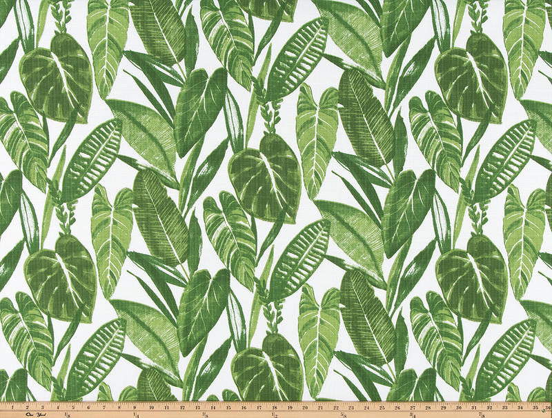 Outdoor Fabric - Mindora Nature Green Luxe Polyester Fabric By Premier Prints
