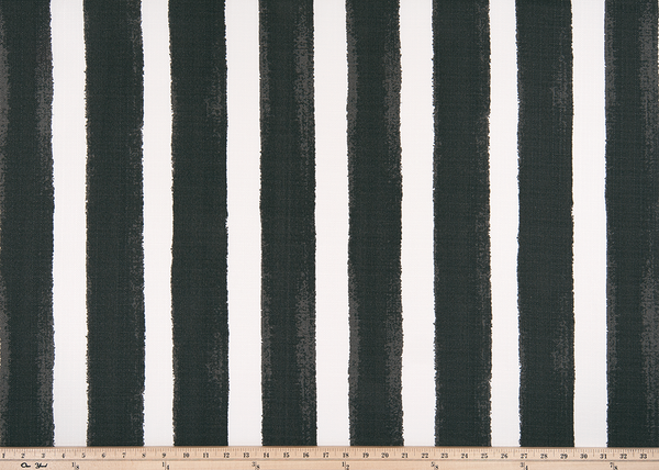 picture of black striped outdoor fabric by premier prints