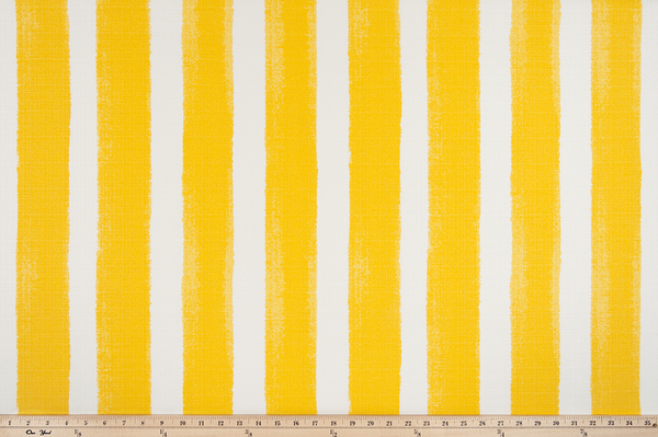 picture of yellow striped outdoor fabric