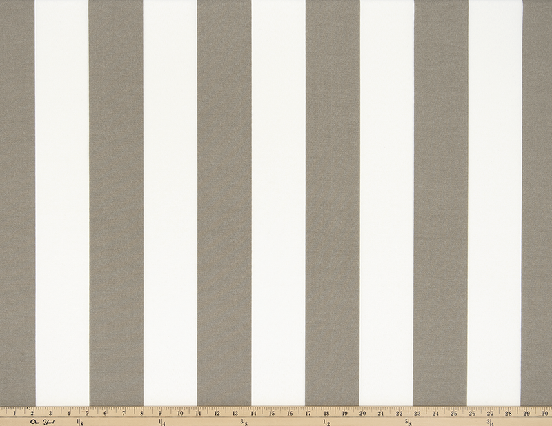 Photo of beige tan repeating classic stripe pattern printed on white fabric
