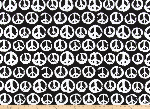 Peaceful Black/White Fabric By Premier Prints