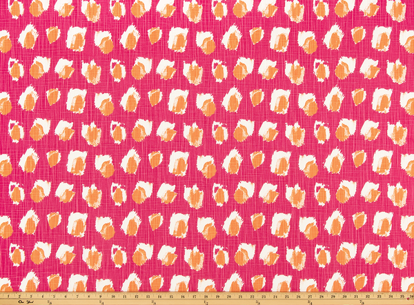 Plato Flamingo Slub Canvas Fabric By Premier Prints