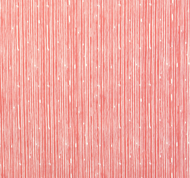 Scribble Coral White Fabric By Premier Prints