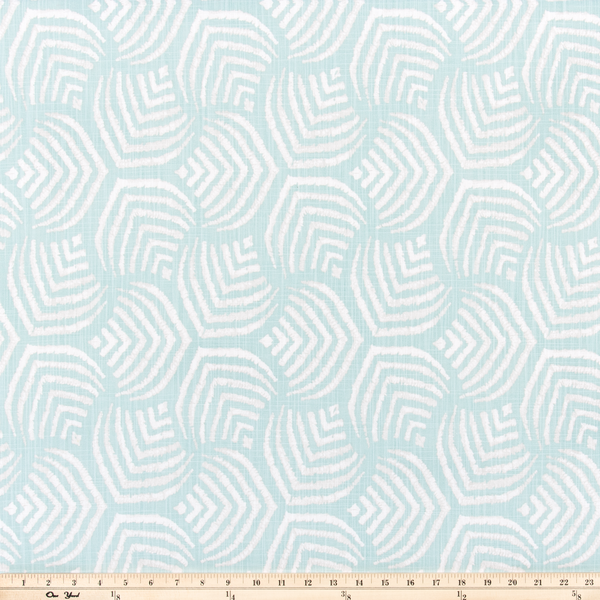 Sea Jewel Blue Haze Slub Canvas Fabric By Premier Prints