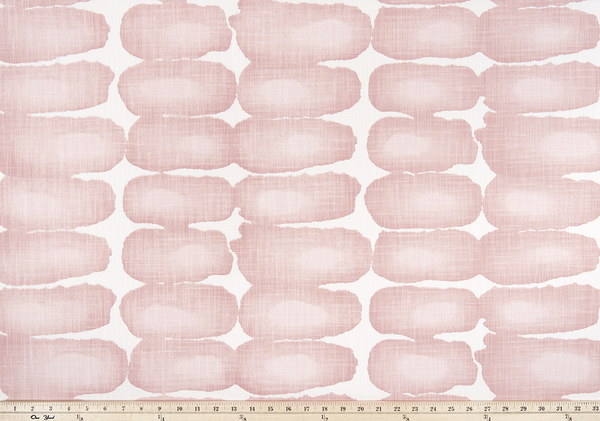pink or blush shibori printed fabric picture oval geometric pattern