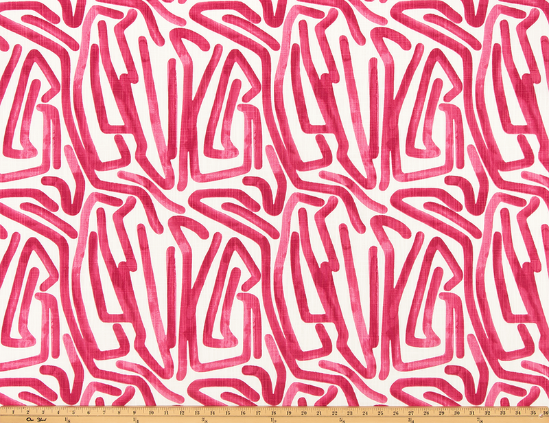 Shiva Flamingo Slub Canvas Fabric By Premier Prints
