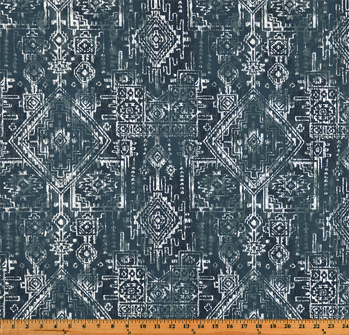 Sioux Premier Navy Fabric By Premier Prints