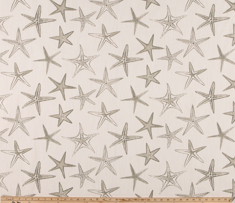 Photo of Light Grey Starfish Fabric