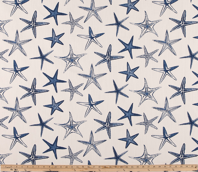 Photo of Navy Blue Starfish Fabric