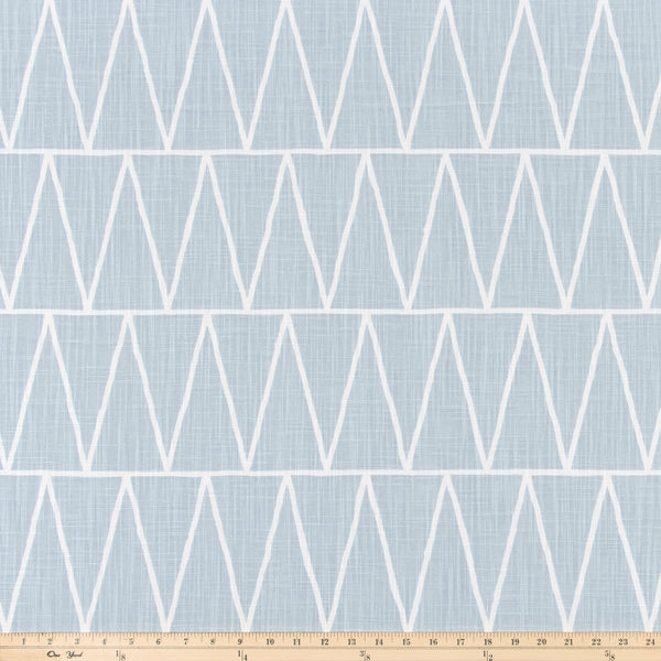 Terrain Mineral Blue Slub Canvas Fabric By Premier Prints