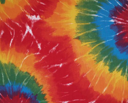 Photo of tie dyed printed fabric