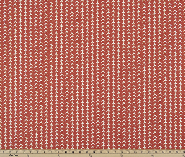 Vine Formica Red Macon Fabric By Premier Prints