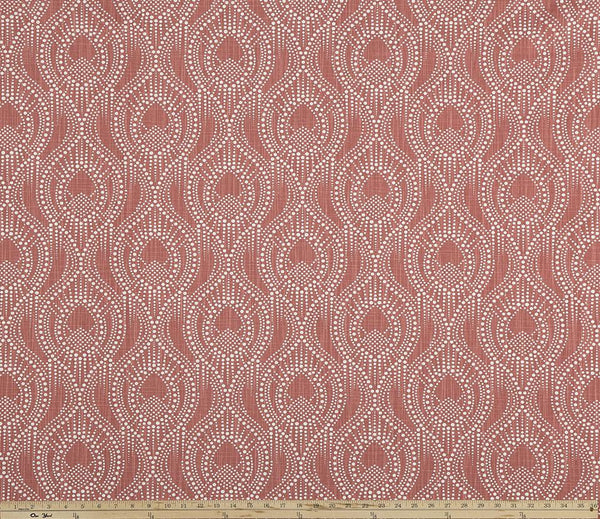 Ogee Pattern Design on Red Printed Fabric
