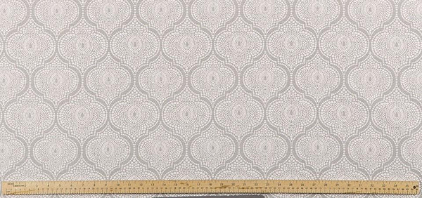 photo of elegant lattice or trellis pattern printed on luxury scott living property brothers fabric
