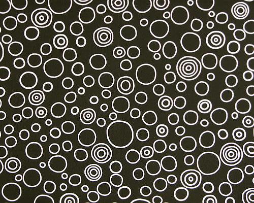 Circles Black White Fabric By Premier Prints