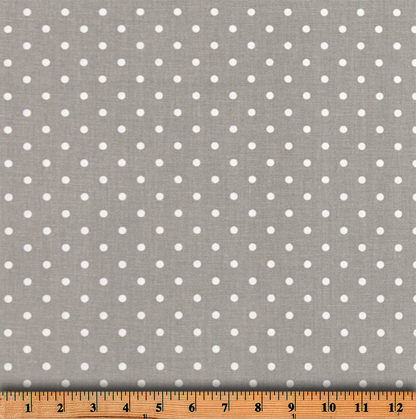 Mini Dot Storm White Fabric By Premier Prints