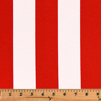 Outdoor Fabric - Stripe Rojo